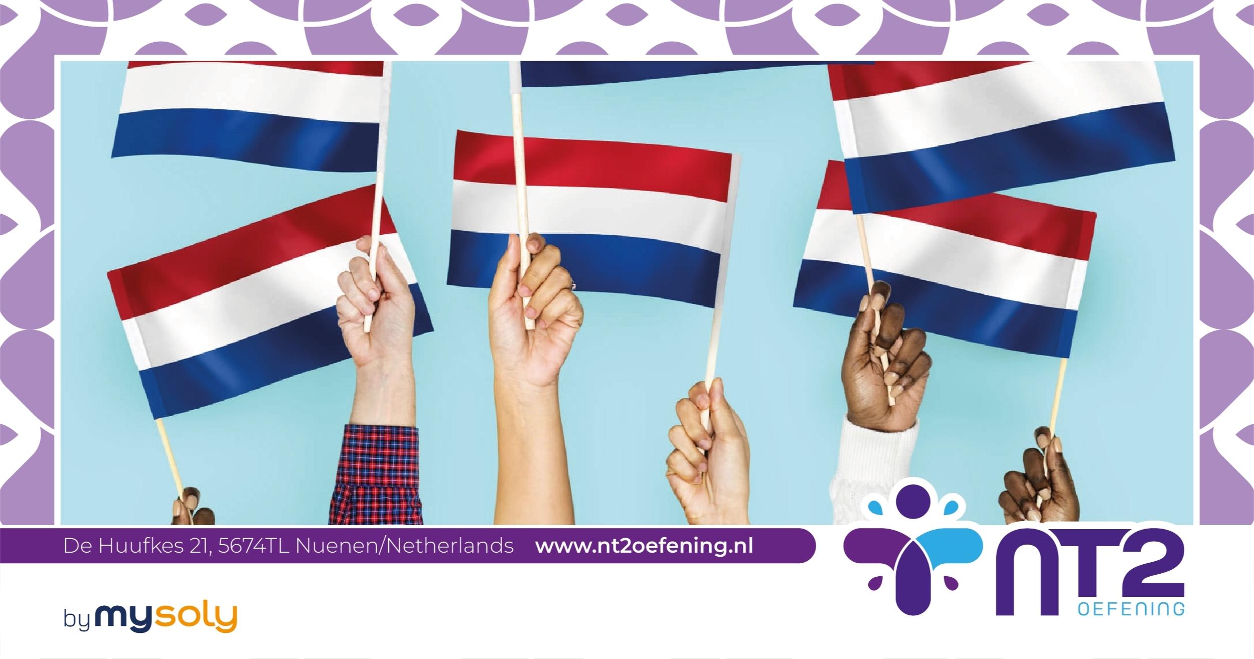 Hands waving Dutch flag
