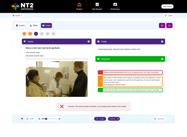 NT2 Oefening | Online Inburgering Oefening | Inburgering Exams